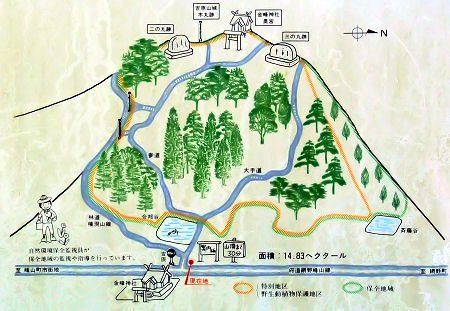 権現山の地図