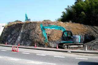 東舞鶴公園の工事現場の写真